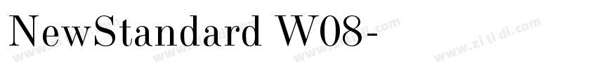 NewStandard W08字体转换